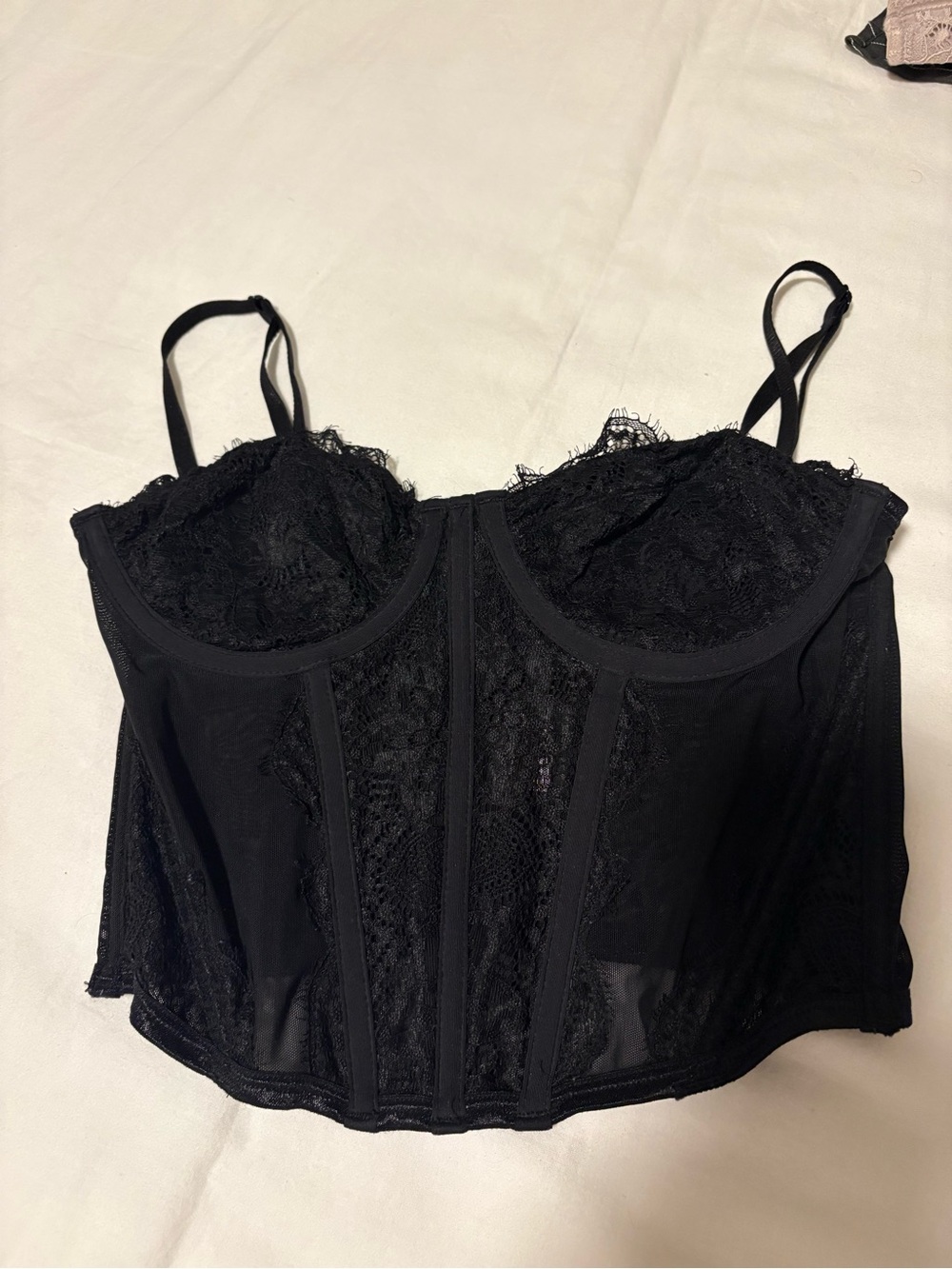 Black Lace Camisole White Fox XS